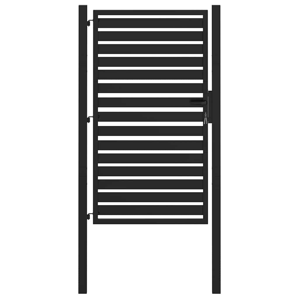 vidaXL Tuinpoort Aluminium Zwart 100x150cm - 68% Korting!