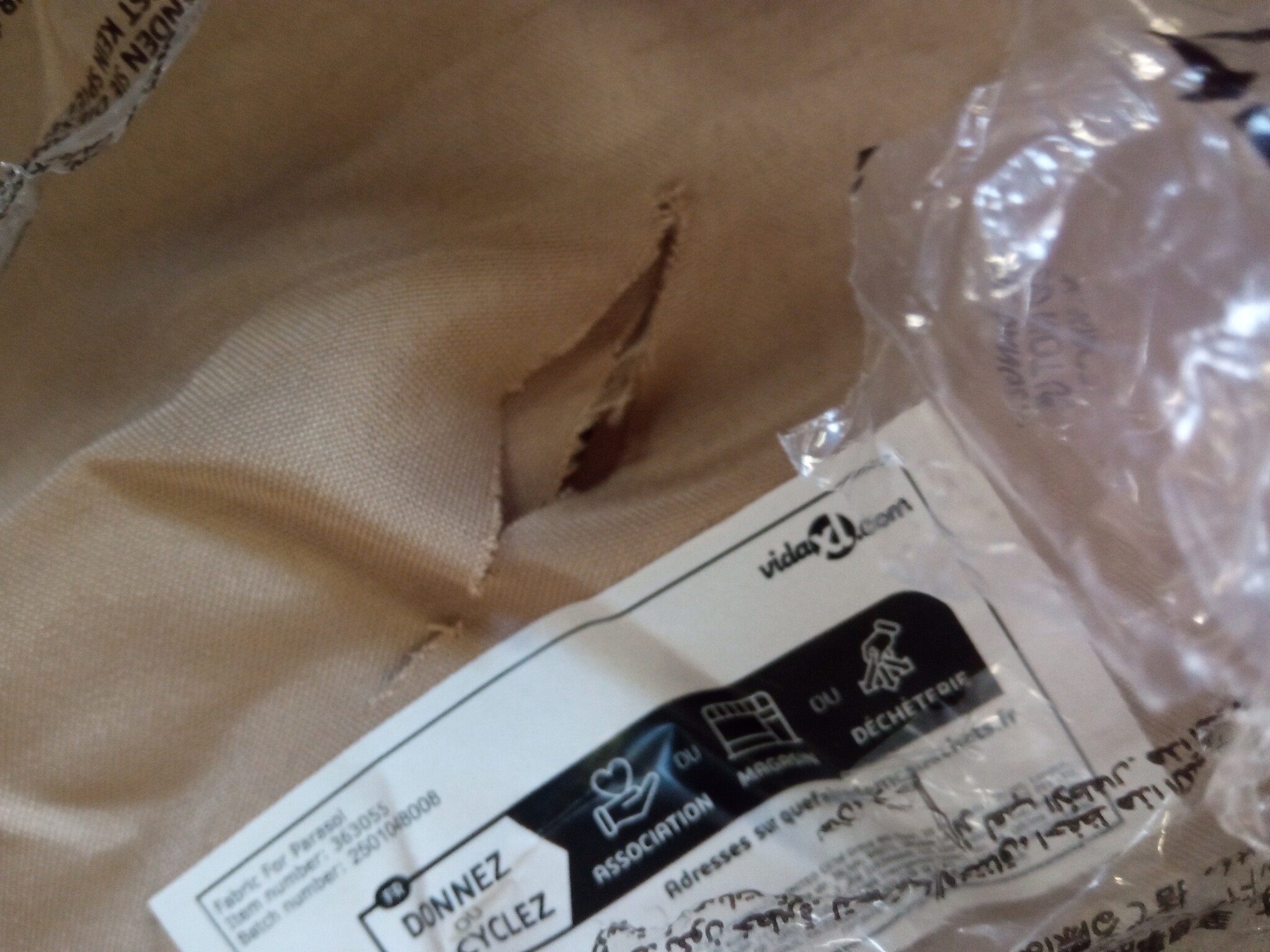 Pokrowiec na parasol 350 cm taupe