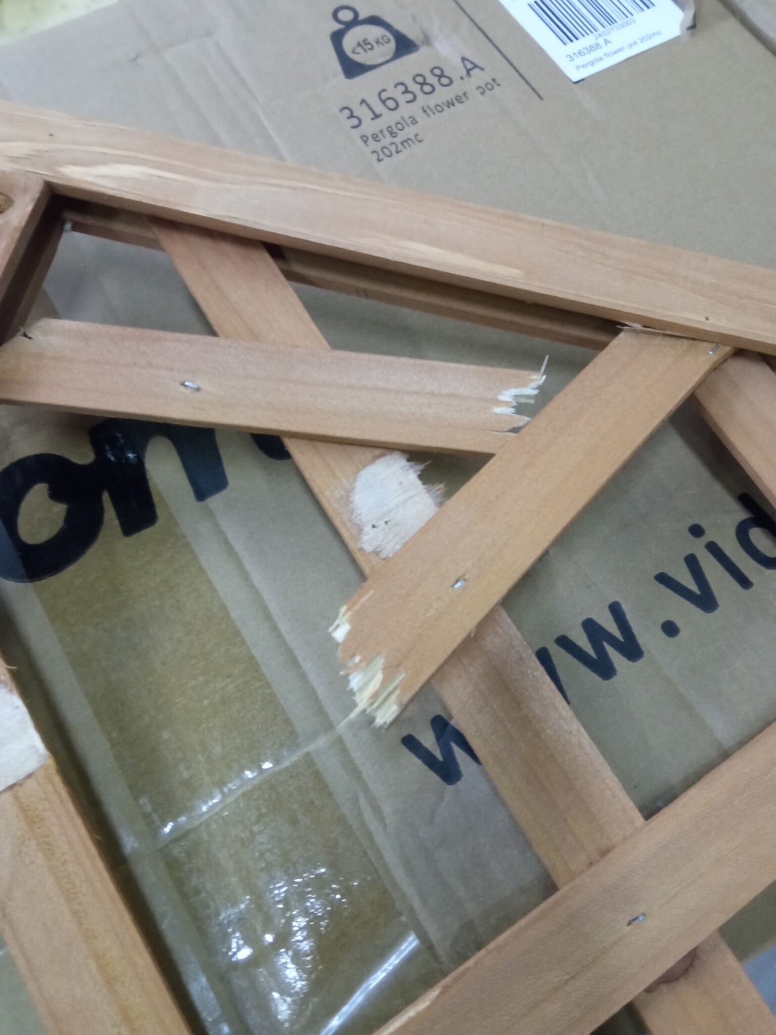 Pergola ogrodowa sosnowa z donicami łukowa 240x100x220 cm