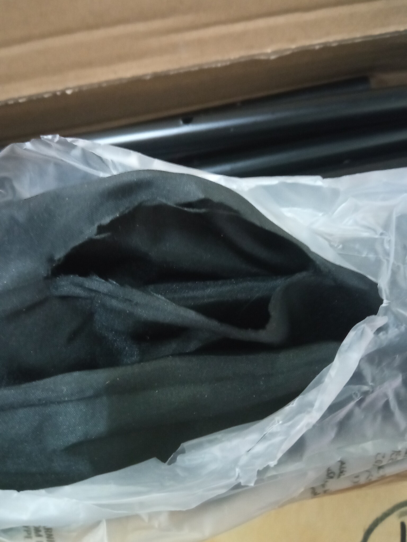 Parawan Pokojowy 4-Panelowy 200x220 cm Czarny Tkanina