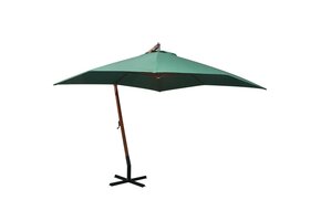vidaXL Zweefparasol 300x300cm Groen - 60% Korting!
