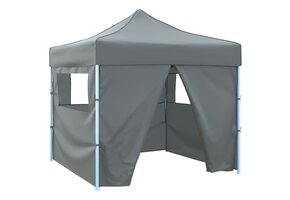 Namiot pop-up z 4 ściankami 3x3 m antracytowy 1 szt.