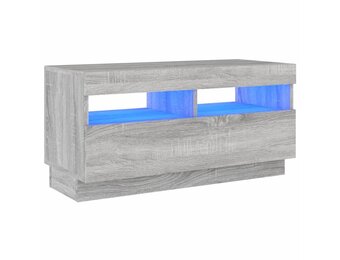 vidaXL TV-meubel Grijs Sonoma Eiken met LED - 55% Korting!