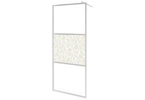 Parawan prysznicowy 90x195 cm wzór kamień szkło ESG