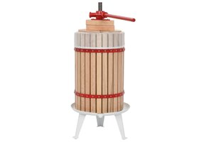 Prasa do owoców i wina 24 L drewniana z workiem