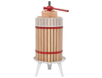 Prasa do owoców i wina 24 L drewniana z workiem