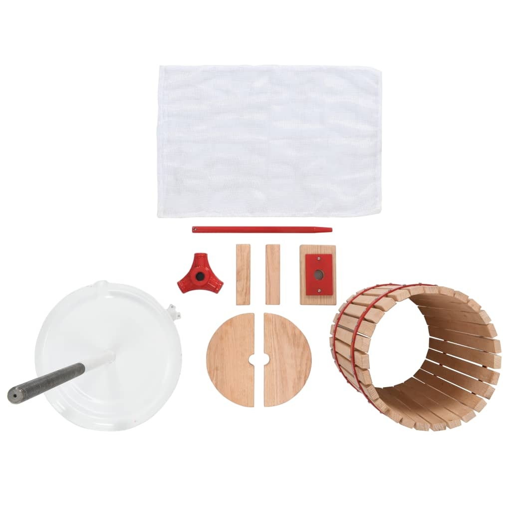 Prasa do owoców i wina 24 L drewniana z workiem