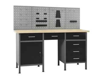 Zestaw warsztatowy z 4 panelami ściennymi