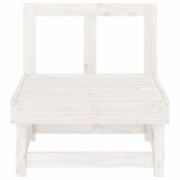 vidaXL Tuinmiddenbank Grenenhout Wit - 43% Korting!