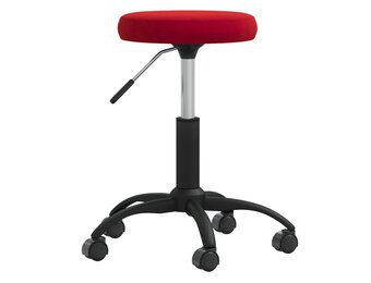 vidaXL Eetkamerstoel Fluweel Wijnrood - 42% Korting