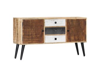 vidaXL Dressoir Massief Mangohout 118x30x62 cm - 41% Korting