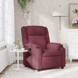 vidaXL Fauteuil stof wijnrood, 42% korting - Comfortabel & Verstelbaar