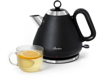 Retro Waterkoker Inventum HW617B - 1,7L - Zwart/RVS - Nu 50% Korting!