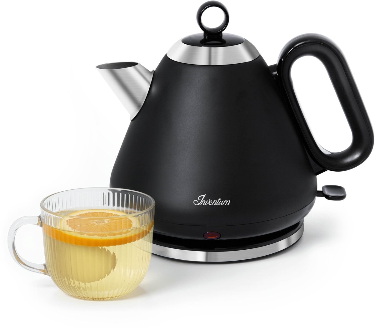 Retro Waterkoker Inventum HW617B - 1,7L - Zwart/RVS - Nu 50% Korting!