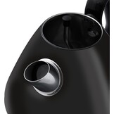 Retro Waterkoker Inventum HW617B - 1,7L - Zwart/RVS - Nu 50% Korting!