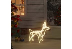 vidaXL Kerstfiguur Rendier 60cm Warmwit - 35% Korting!