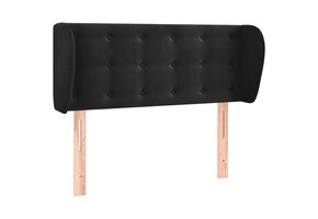 vidaXL Hoofdbord fluweel zwart (103x23x78/88 cm) - 35% Korting