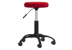 vidaXL Eetkamerstoel Fluweel Wijnrood - 35% Korting