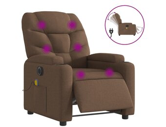 vidaXL Elektrische Massagestoel Bruin - 35% Korting