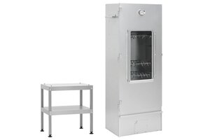 VidaXL BBQ Rookoven met Tafel - Gegalvaniseerd Staal - 35% Korting!