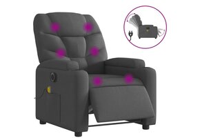 vidaXL Elektrische Massagestoel Donkergrijs - 35% Korting!