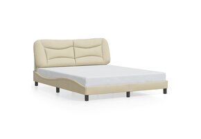 vidaXL Bedframe Crème 160x200 cm - NU 35% KORTING!