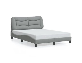 vidaXL Bedframe Grijs 120x200cm - Stof - Nu met 35% Korting!