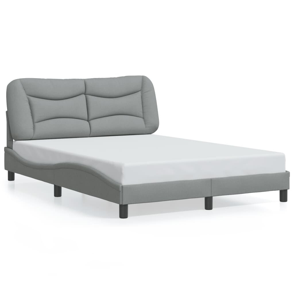vidaXL Bedframe Grijs 120x200cm - Stof - Nu met 35% Korting!