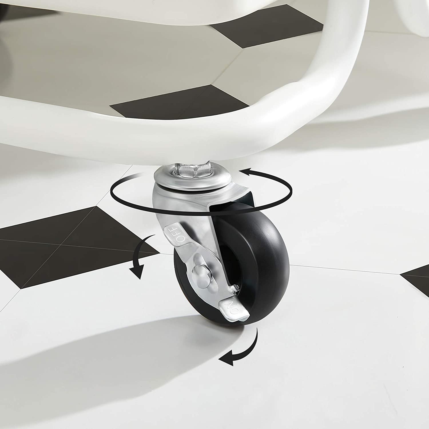 SONGMICS 3-Tier Serveertrolley - Keukentrolley met Handvat - 42% Korting