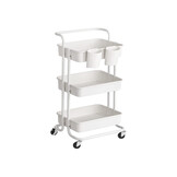 SONGMICS 3-Tier Serveertrolley - Keukentrolley met Handvat - 42% Korting