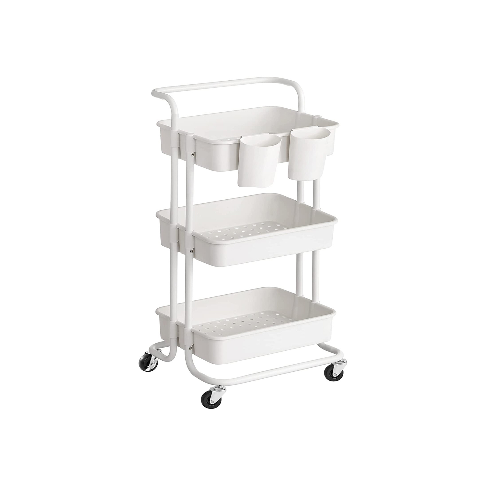 SONGMICS 3-Tier Serveertrolley - Keukentrolley met Handvat - 42% Korting
