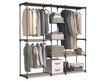 Kledingkast Ink Black 182cm - Nu 60% Korting!