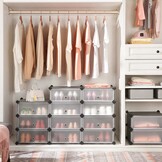 SONGMICS Schoenenrek 10 Vakken - Modulair & Stapelbaar - 41% Korting