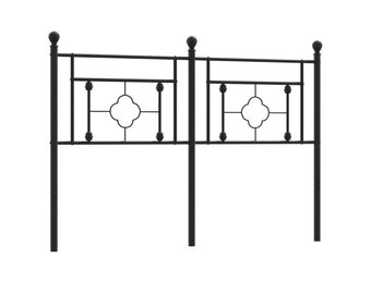 vidaXL Hoofdbord 140 cm Metaal Zwart | 60% Korting!