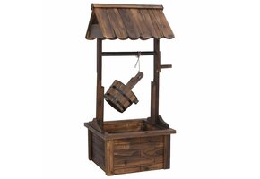 vidaXL Wensfontein met pomp 57x50x112 cm massief vurenhout