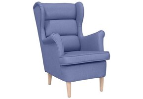 vidaXL Fauteuil 74x84x100 cm stof jeansblauw