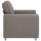 vidaXL Bank met kussen Taupe 100x77x82 cm Stof - 41% Korting!