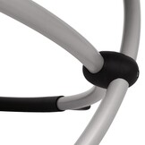 vidaXL Geometrisch Ligbed Buiten Zwart/Grijs Staal - 57% Korting!