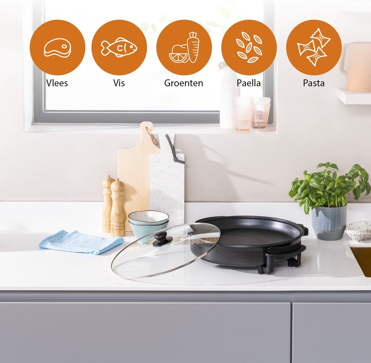 Tristar Elektrische Hapjespan PZ-2964 - Ø40cm - 53% Korting