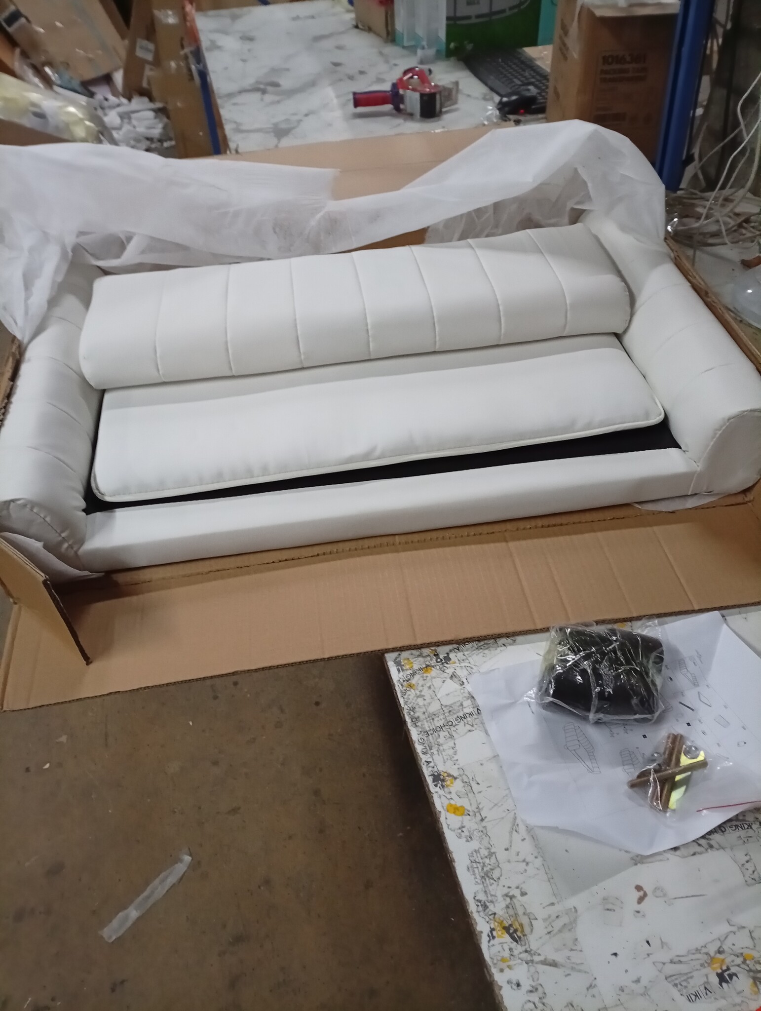 vidaXL Kinderbank Crème Kunstleer - 59% Korting!