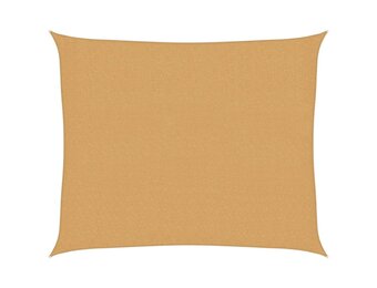 vidaXL Zonnezeil Rechthoekig 2.5x3m HDPE Zandkleurig - 35% Korting!