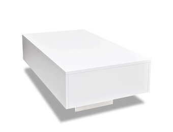 vidaXL Salontafel Hoogglans Wit - 42% Korting!