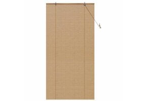 vidaXL Bamboe Rolgordijn - Licht Bruin (35% Korting)
