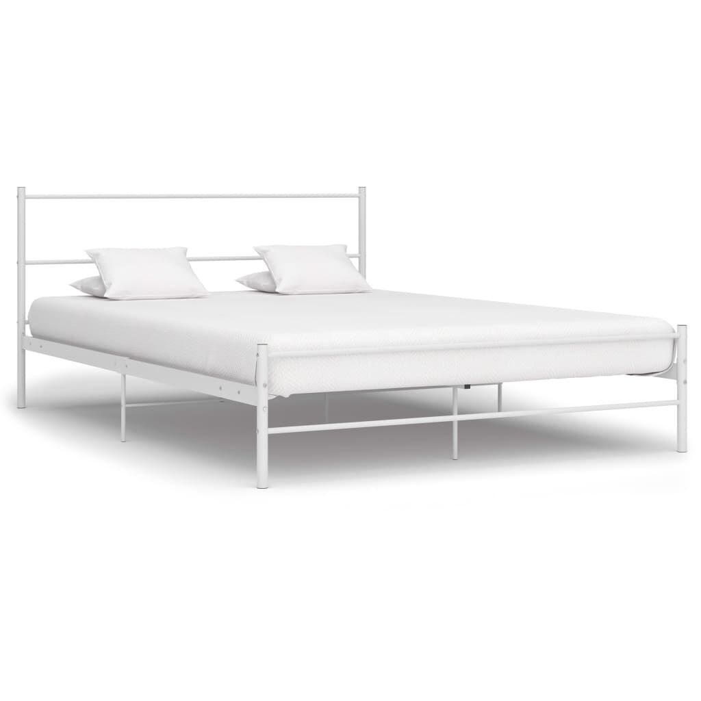 vidaXL Bedframe Metaal Wit 120x200 cm - 43% Korting