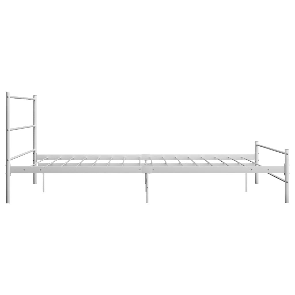 vidaXL Bedframe Metaal Wit 120x200 cm - 43% Korting