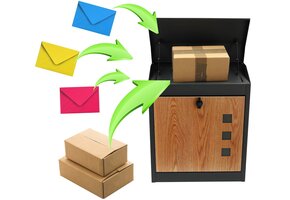 Pakketbrievenbus Antraciet - 43x24x52 cm - 42% Korting!