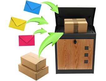 Pakketbrievenbus Antraciet - 43x24x52 cm - 42% Korting!