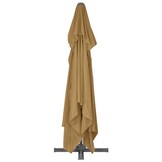 VidaXL Zweefparasol Taupe - 400x300cm - 35% Korting!