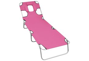 vidaXL Ligbed Magenta - 62% Korting! Inklapbaar & Comfortabel