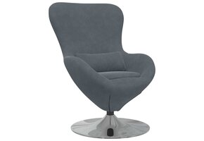 vidaXL Eivormige Stoel Donkergrijs - 47% Korting!